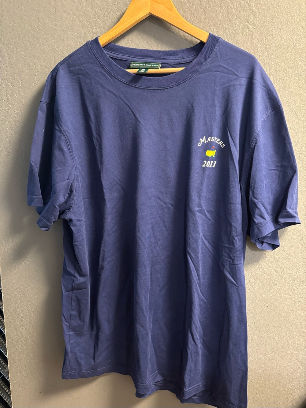 Mens Masters Collection  xxl GOLF T Tee SHIRT Navy Blue Augusta National 2011